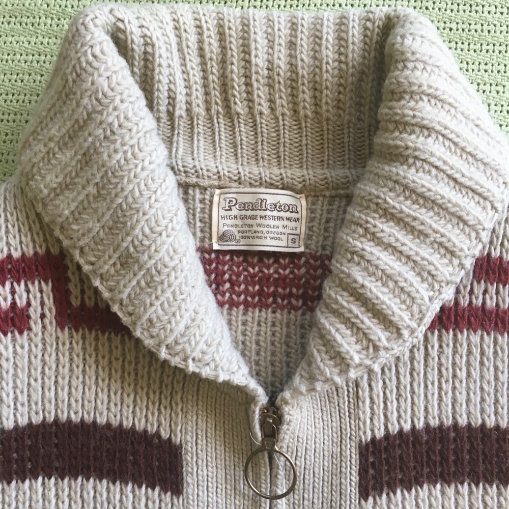 Pendleton zip up sweater
